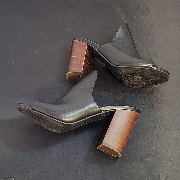 JESSICA SIMPSON PEEP TOE BLOCK HEEL SLIDE MULE SANDAL - Picture 9 of 13